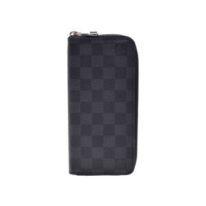 Louis Vuitton Graphite Black Zippy Vertical Long Wallet